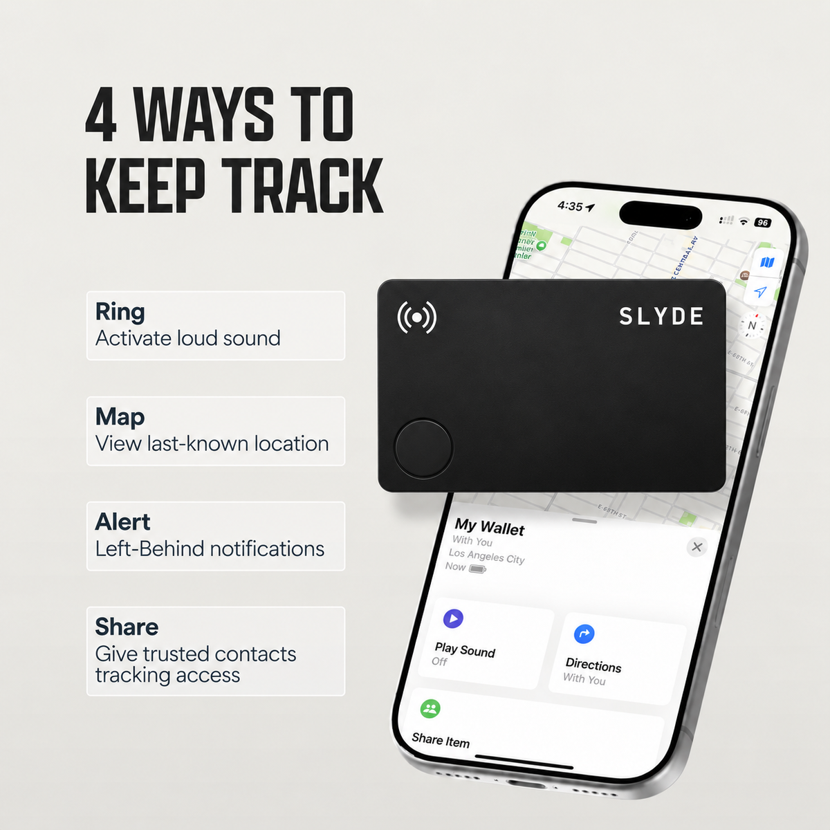 SLYDE Wallet Tracker Card